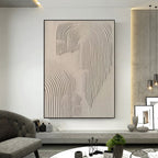Wabi Sabi Beige&BrownAbstract -#SJ0319