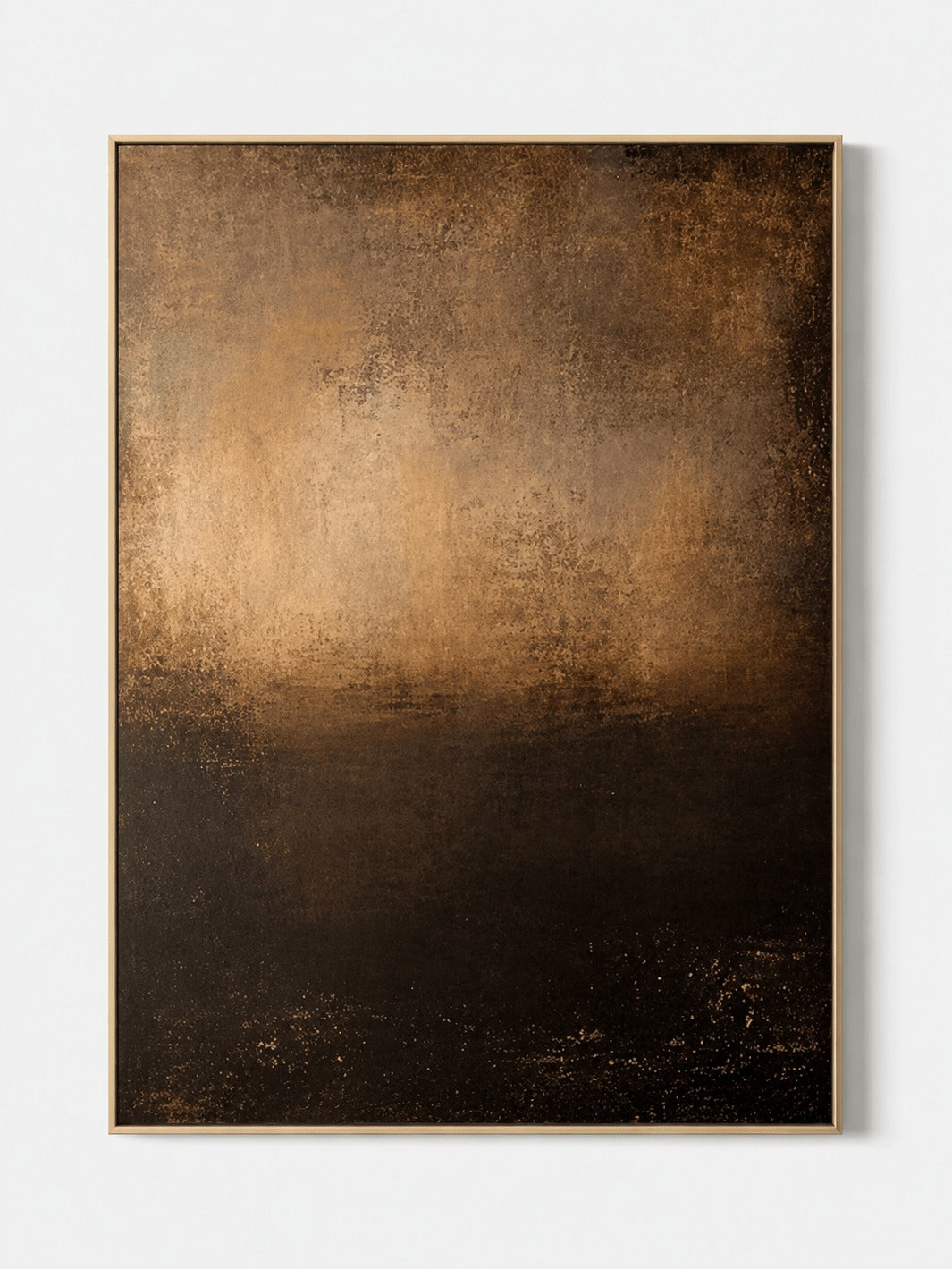 Abstract Tranquility Painting _ Bronze Abstract Wall Art – SJ#0098