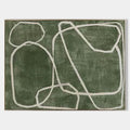 Green Minimalist Abstract Canvas Art Green Abstract Minimalist Wall Art Green Minimalist Painting – SJ#0148