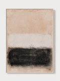 beige and black abstract wall art _ Wabi-Sabi Painting – SJ#0102