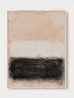 beige and black abstract wall art _ Wabi-Sabi Painting – SJ#0102