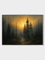 Moody Forest Wall Art _ Abstract Dark Forest Wall Art –SJ#0125