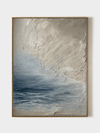 Neutral Ocean Wall Art _ Hand-Painted Texture –SJ#0056