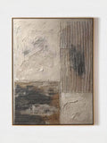 Beige & Black Wabi-Sabi Wall Art – SJ#0066