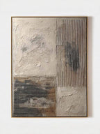 Beige & Black Wabi-Sabi Wall Art – SJ#0066