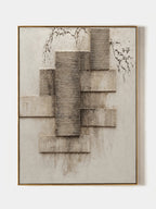 Modern Textured Geometric Wall Art – SJ#0092