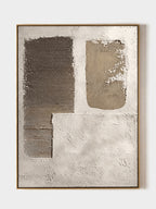 Wabi-Sabi Textured Geometric Wall Art – SJ#0091