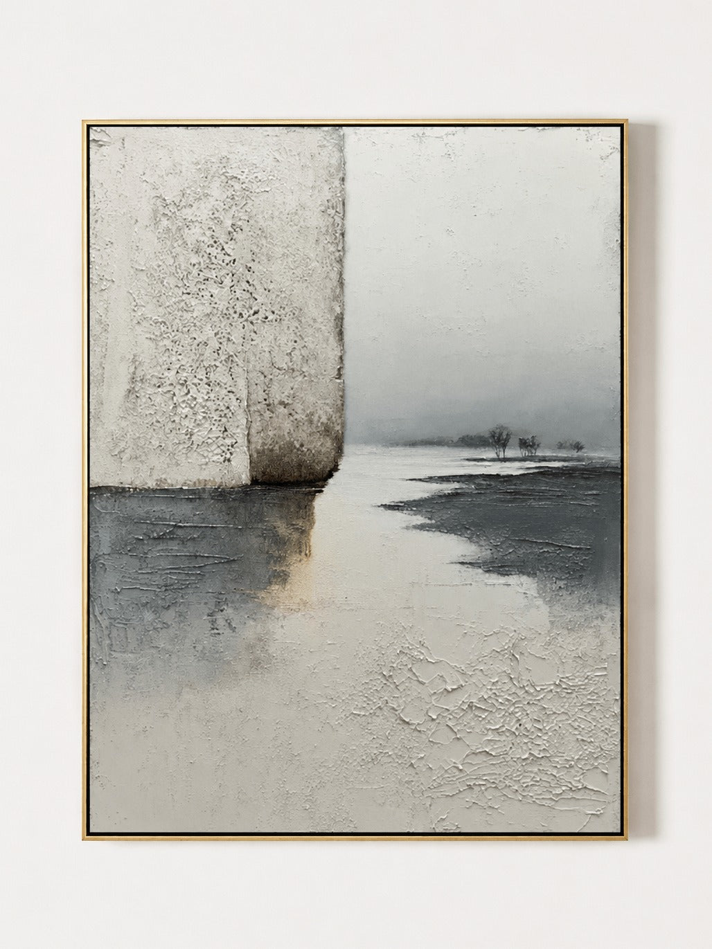 Wabi-Sabi Textured Landscape Wall Art – SJ#0086