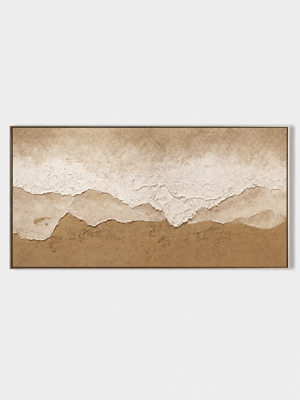 Neutral Coastal Wall Art _ Wabi Sabi Textured Painting – SJ#0130
