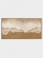 Neutral Coastal Wall Art _ Wabi Sabi Textured Painting – SJ#0130
