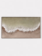 Sage Green Abstract Seascape Painting – SJ#0132