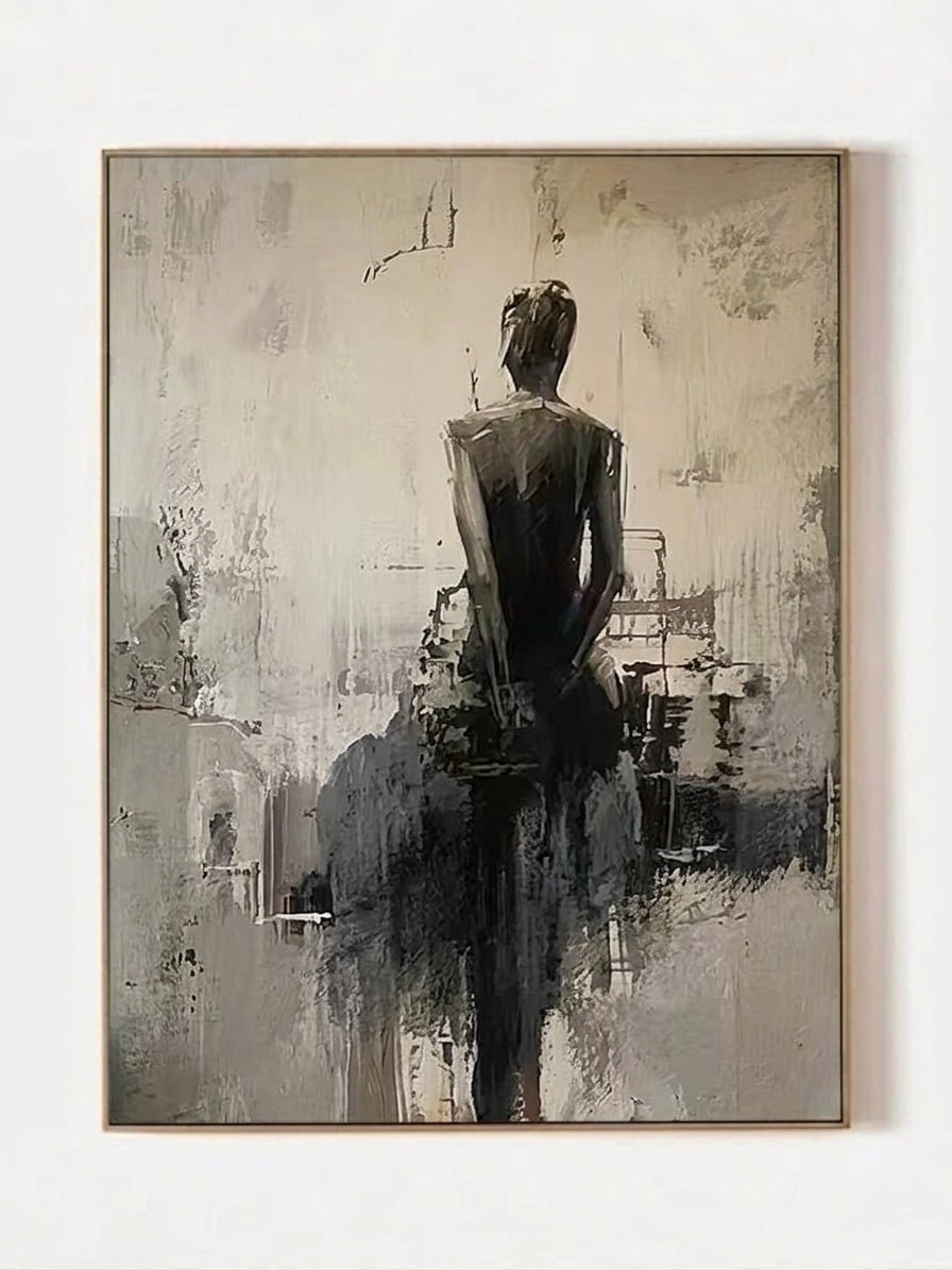 Wabi-Sabi Abstract Ballerina Wall Art – SJ#0055
