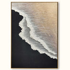 Minimalist Blue Ocean Painting Large Blue Ocean Wall-SJ#0204