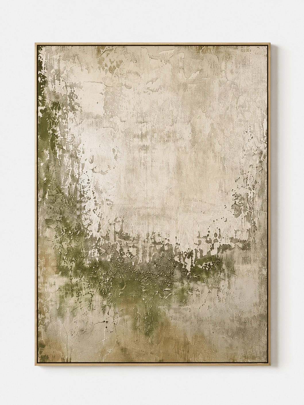 Moss Green Abstract Wall Art –SJ#0100