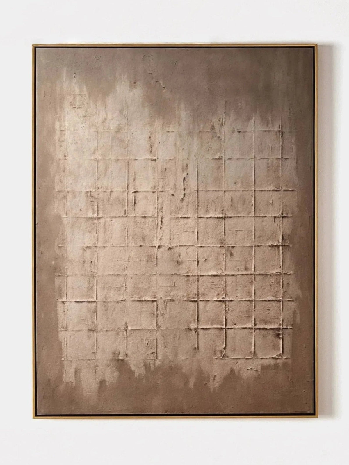 Wabi-Sabi Grid Abstract Wall Art – SJ#0065