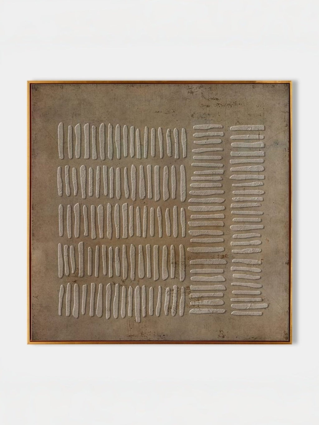 Beige & Bronze Wabi-Sabi Wall Art – SJ#0005