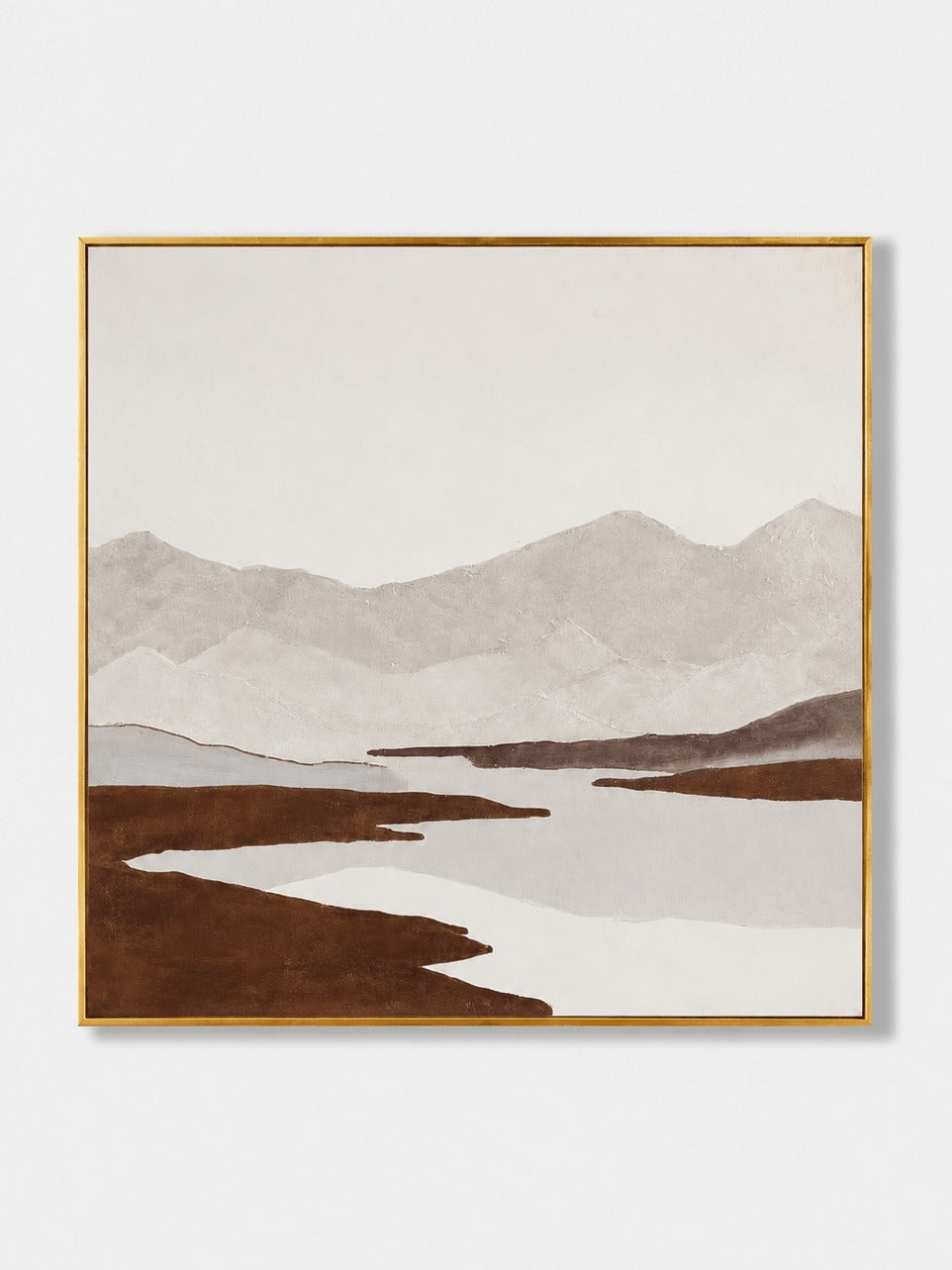 Wabi-Sabi Mountain Landscape Wall Art _ Landscape Painting – SJ#0041
