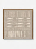 Wabi-Sabi Minimalist Wall Art – Beige Textured Geometric Painting – SJ#0050