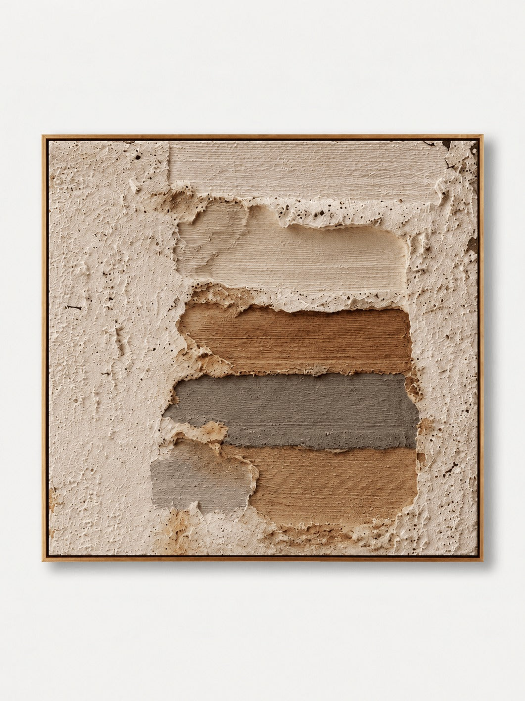 Wabi-Sabi Earth Tone Wall Art hand-painted wall art | Seegart