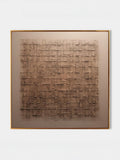 Handmade Beige & Bronze Wall Art  – SJ#0014