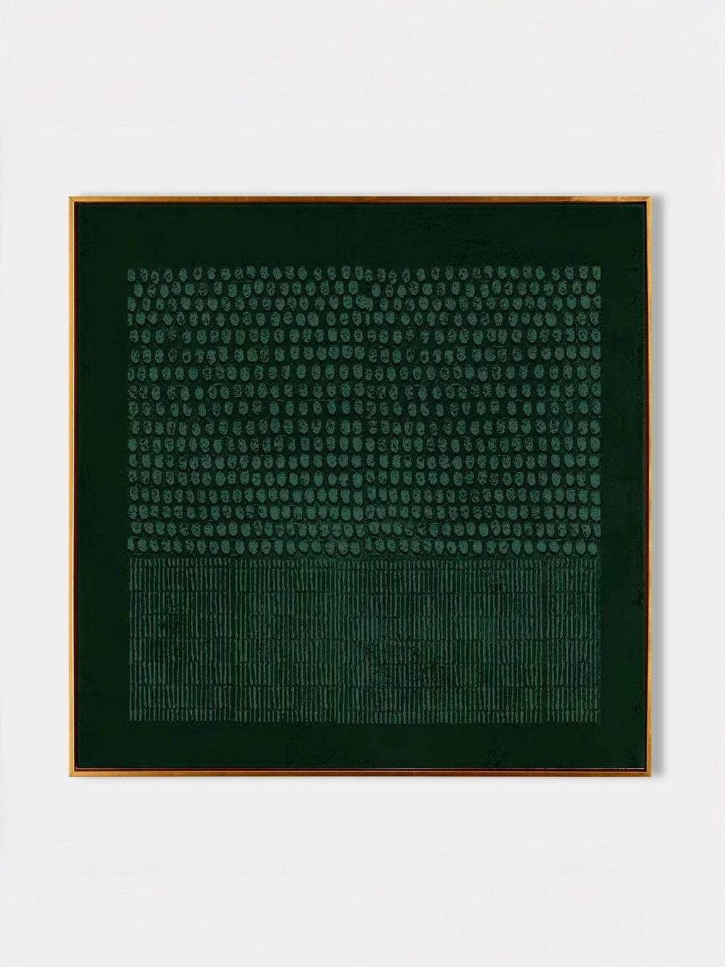 Green Textured Plaster Wall Art Square – SJ#0012