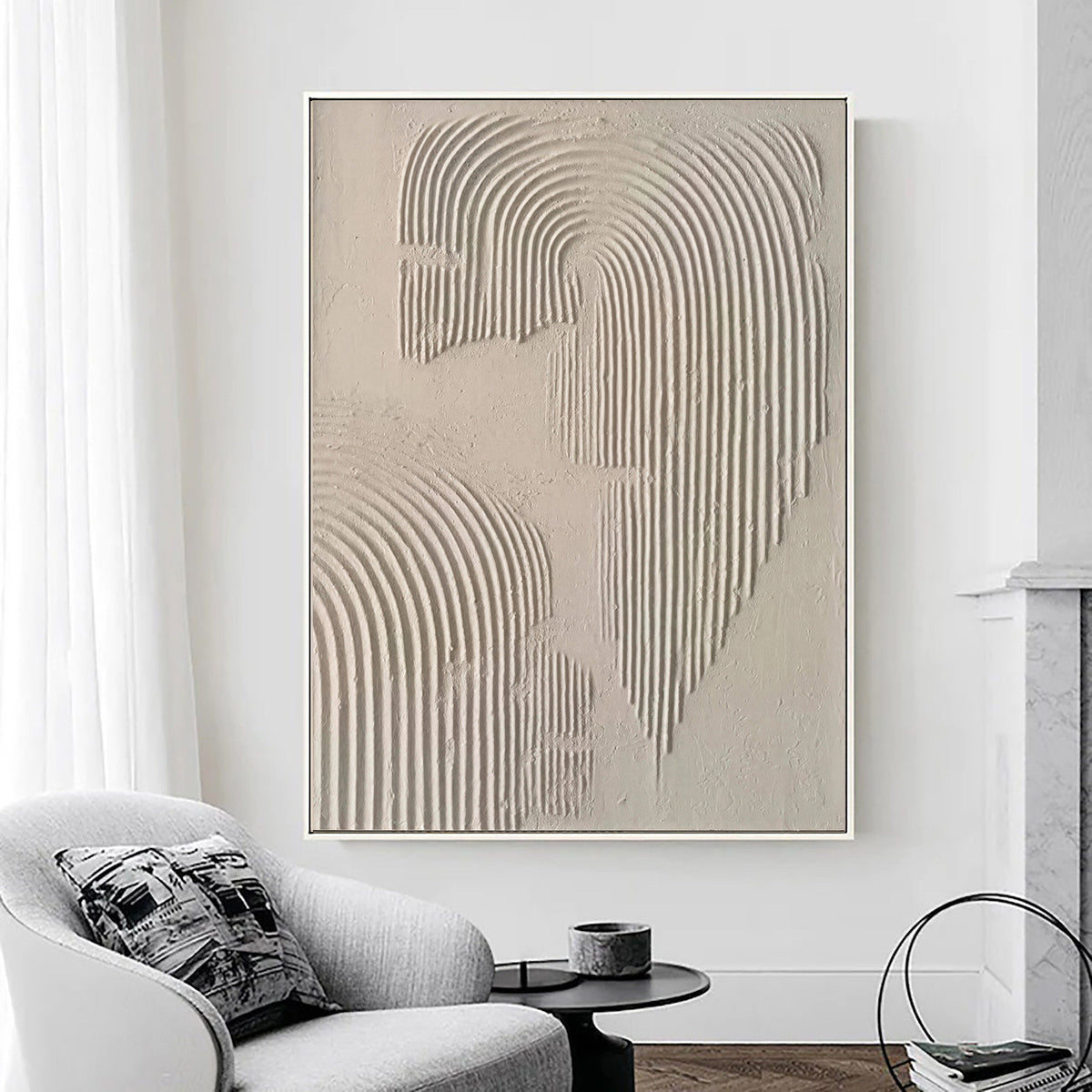 Wabi Sabi Beige&BrownAbstract -#SJ0319