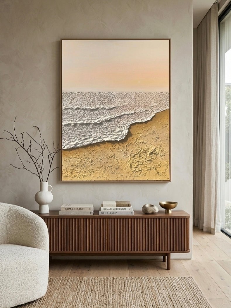 Wabi-Sabi Abstract Beach Wall Art – SJ#0076