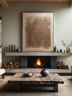Beige & Bronze Wabi-Sabi Wall Art – SJ#0064