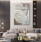 Large Gray Minimalist Abstract Can-SJ#0176