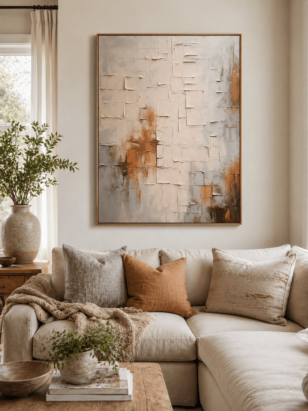 Wabi-Sabi Textured Wall Art – SJ#0063