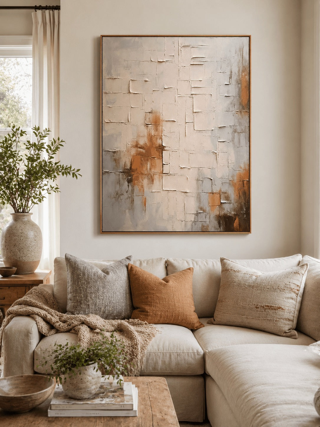 Wabi-Sabi Textured Wall Art – SJ#0063