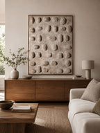 Minimalist 3D Textured Pebble Wall Art _ SJ#0067
