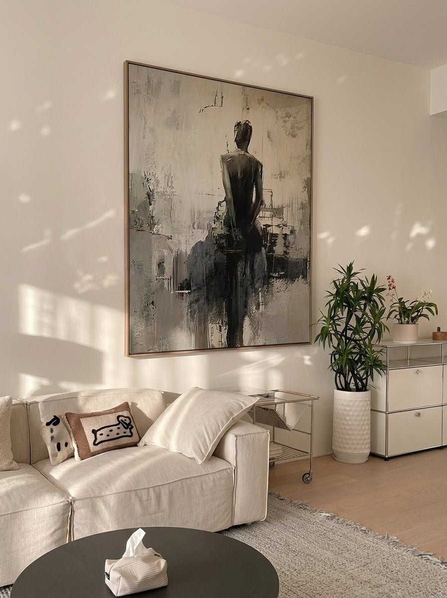 Wabi-Sabi Abstract Ballerina Wall Art – SJ#0055