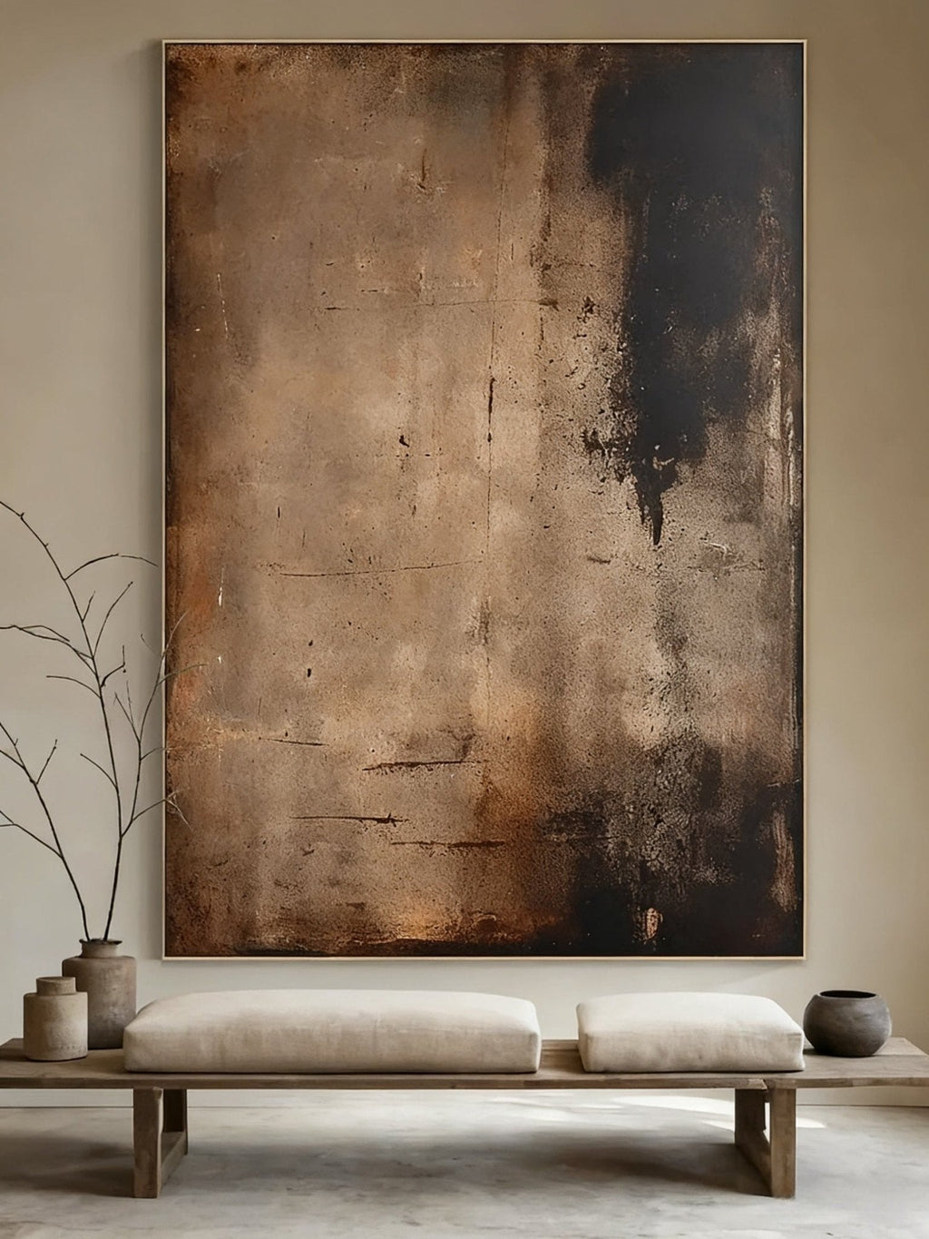 Wabi-Sabi Abstract Tranquility Painting – SJ#0069