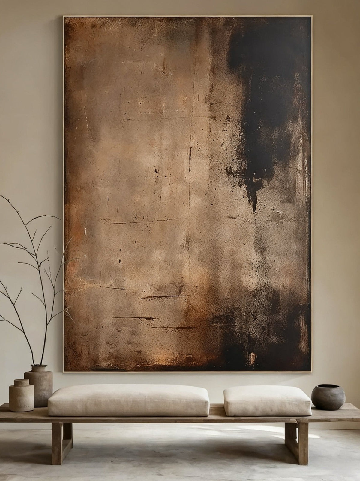 Wabi-Sabi Abstract Tranquility Painting – SJ#0069