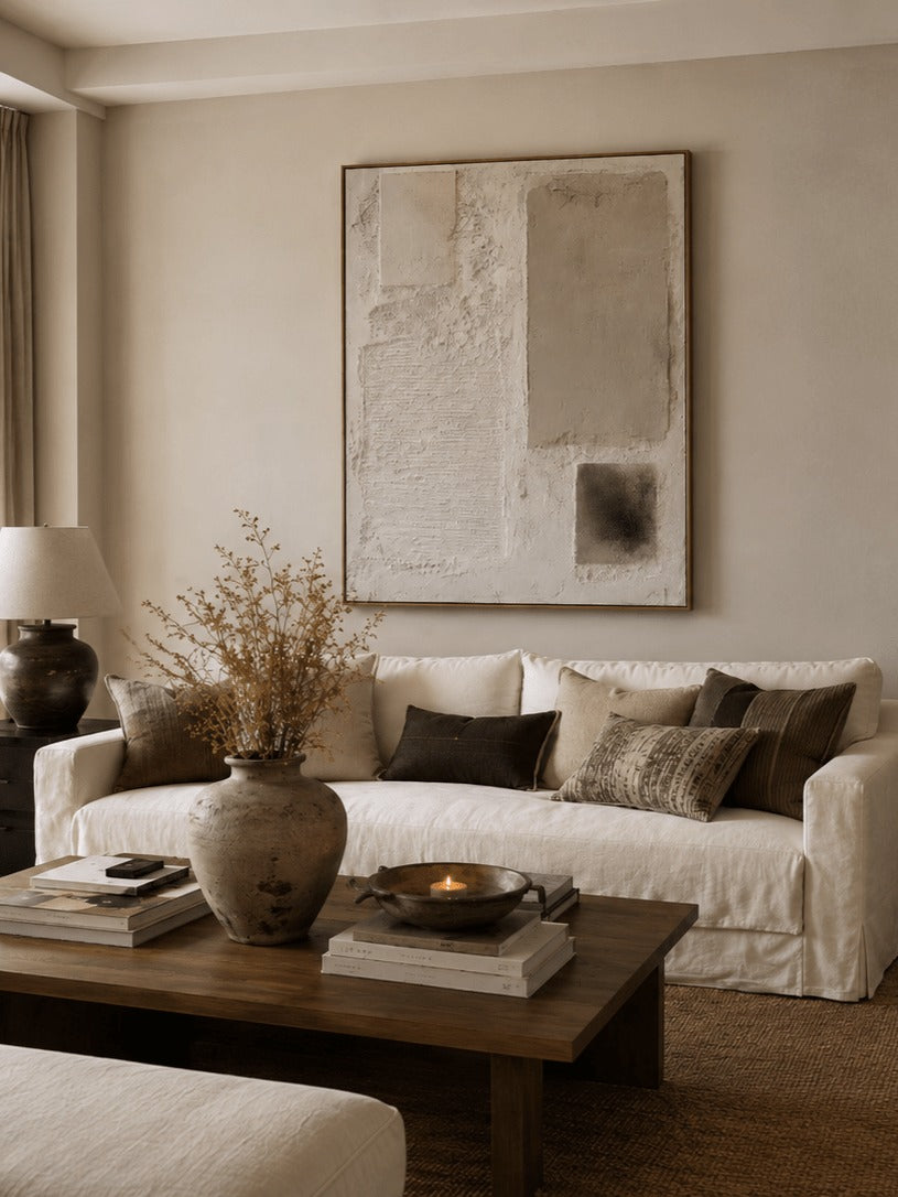 Wabi-Sabi Abstract Heavy Wall Art – SJ#0054