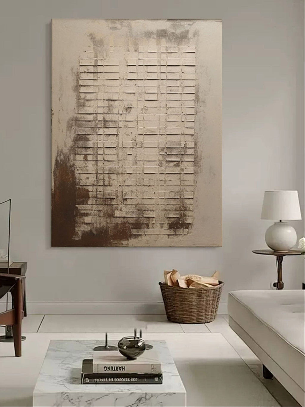 Wabi-Sabi Geometric Texture Wall Art – SJ#0084