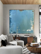Blue Minimalist Abstract Wall Art – #SJ0033