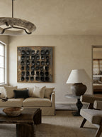 3D Textured Grid Wabi-Sabi Wall Art – SJ#0020