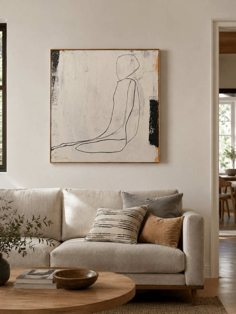 Minimalist Line Art Wall Art – SJ#0036