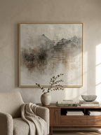 Wabi-Sabi Abstract Mountain Wall Art – SJ#0020