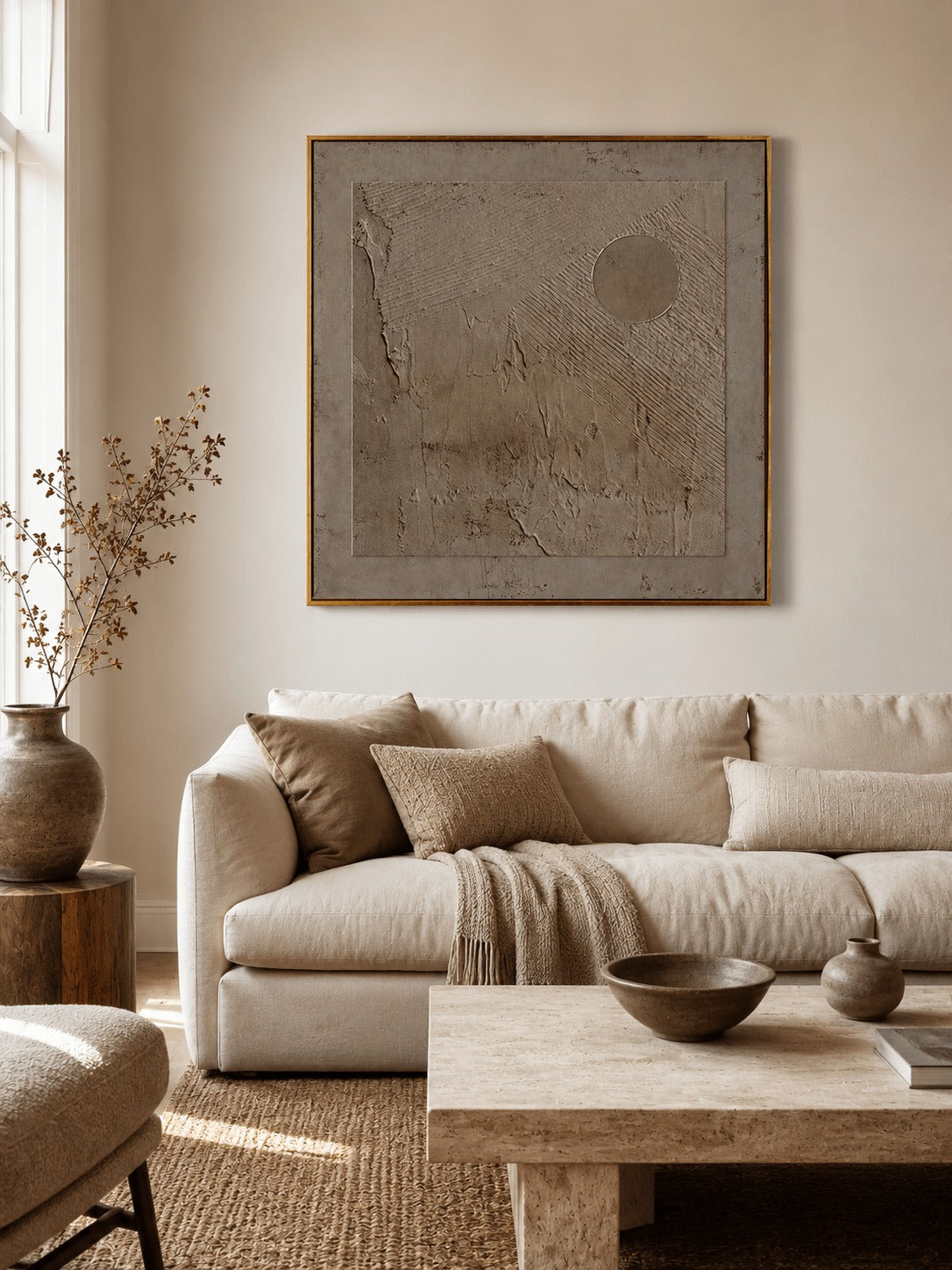 Wabi-Sabi Textured Wall Art – SJ#0038