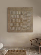 Beige & Bronze Wabi-Sabi Wall Art – SJ#0005