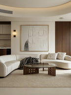 White Minimalist Architectural Painting – SJ#0024
