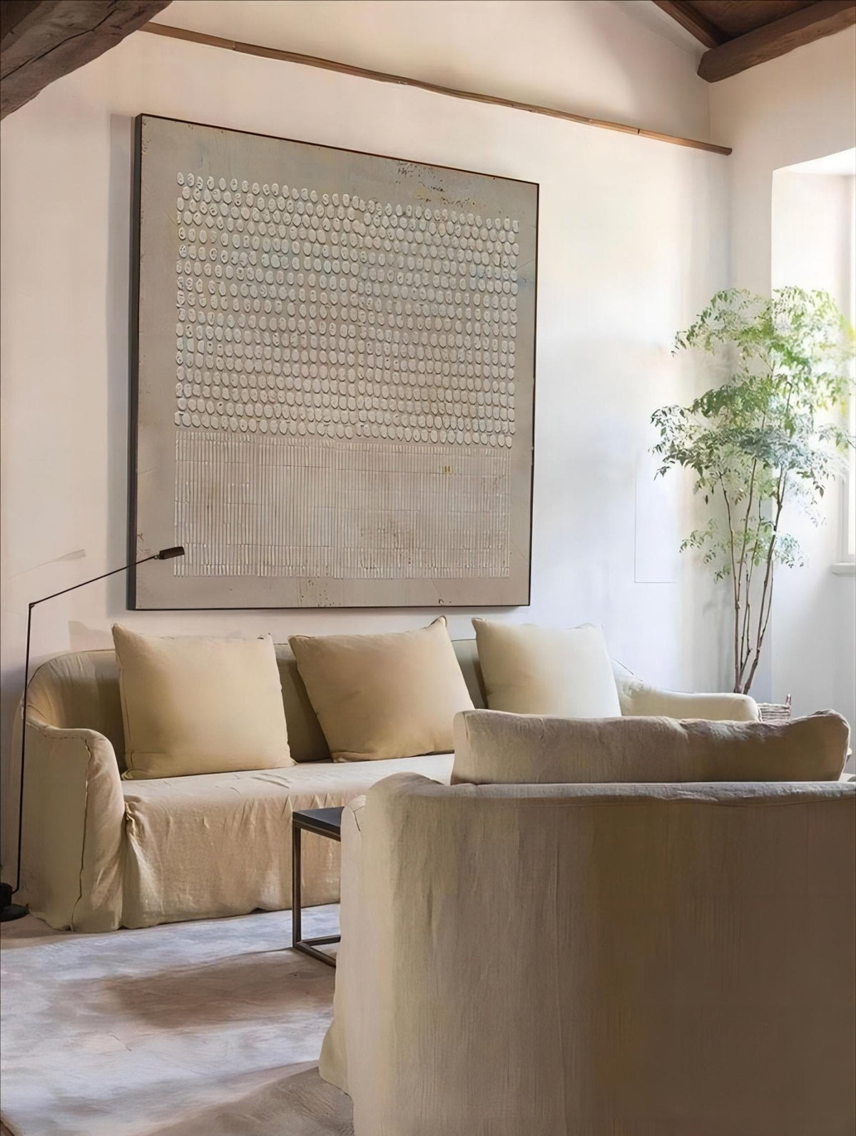 Wabi-Sabi Minimalist Geometric Abstract Wall Art#SJ0002