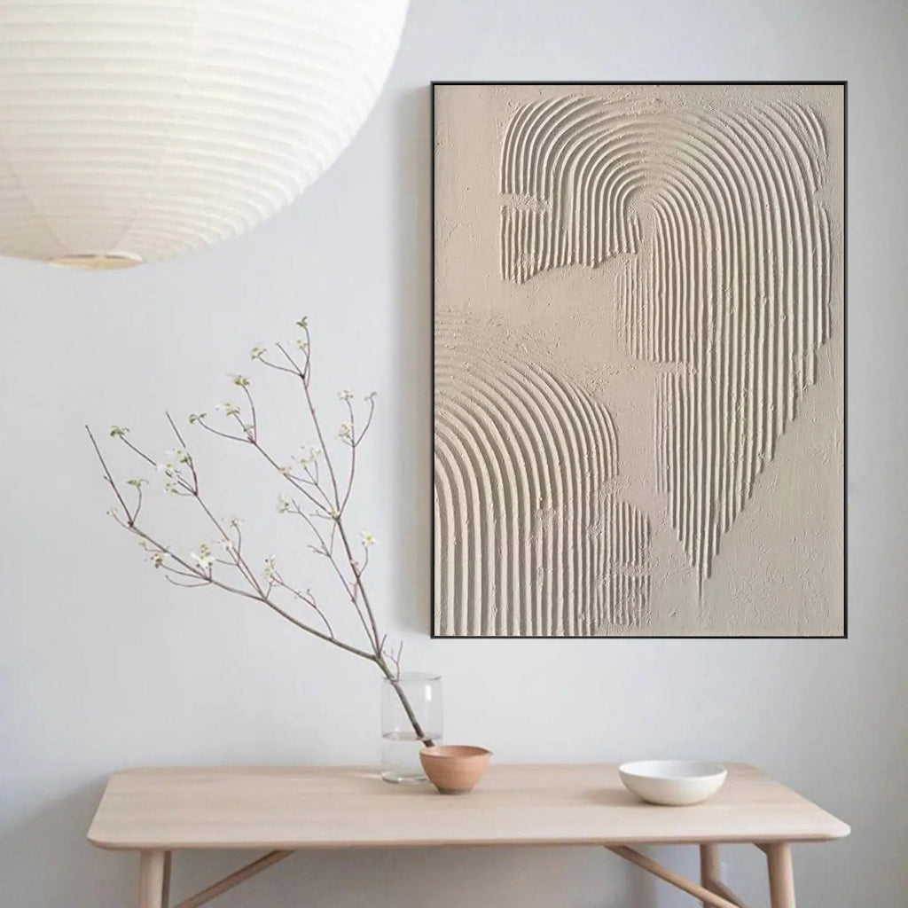 Wabi Sabi Beige&BrownAbstract -#SJ0319