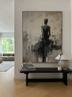 Wabi-Sabi Abstract Ballerina Wall Art – SJ#0055