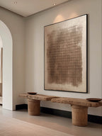 Beige & Bronze Wabi-Sabi Wall Art – SJ#0064