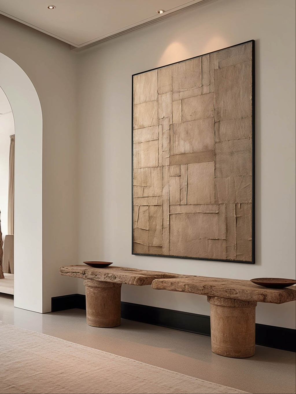 Wabi-Sabi Brown Texture Wall Art – SJ#0083