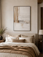 Neutral Textured Abstract Wall Art _ Wabi Sabi Painting – SJ#0101
